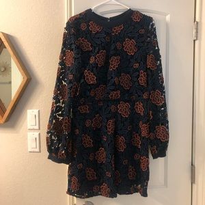 Ali & Jay Long Sleeved Floral Lace Dress